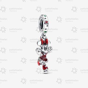 Pandora Minnie Mouse Ice Skating Dangle Charm